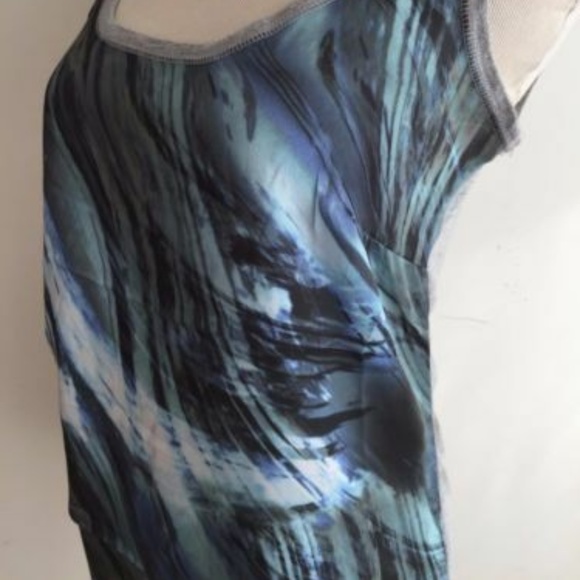 Philosophy Sleeveless Watercolor Asymmetric Top M - Picture 6 of 8